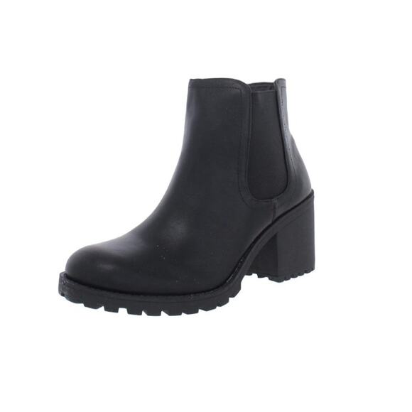 Sun + Stone Women's Morghan Lug Sole Block-Heel Booties - Picture 1 of 6